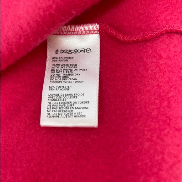 ANTHROPOLOGIE/EN ELLY: Thomas Turtleneck Sweatshirt, Raspberry/Pink; Size XS - Picture 4 of 6